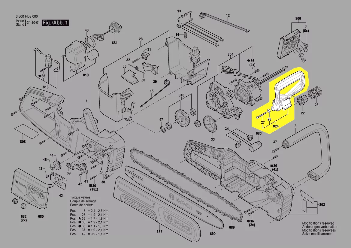Bouclier protection main réf. 1 617 S02 0SD Bosch